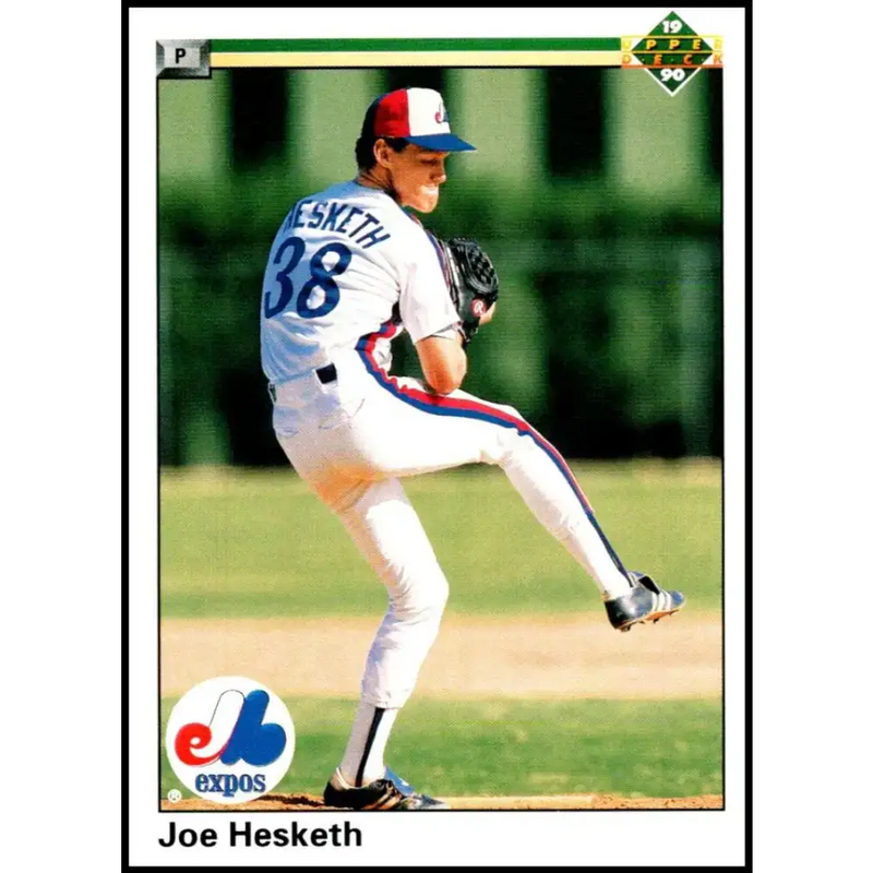 1990 Upper Deck #512 Joe Hesketh NM-MT Montreal Expos Baseball Card - Baseball Card Single