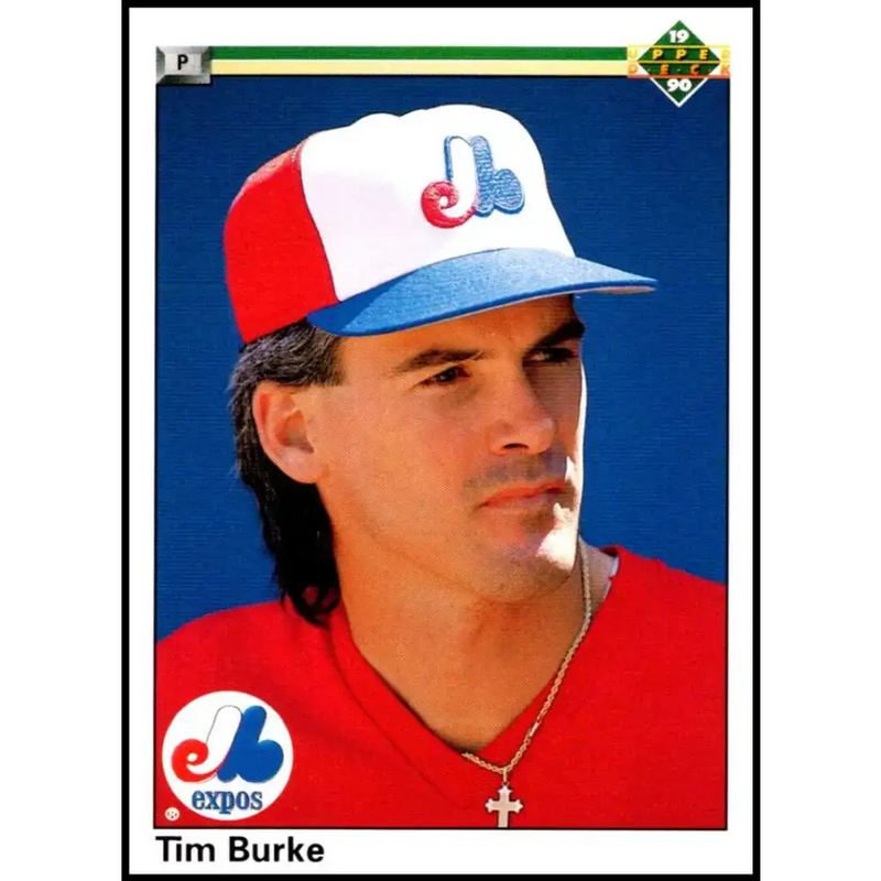 1990 Upper Deck #515 Tim Burke NM-MT Montreal Expos Baseball Card - Baseball Card Single