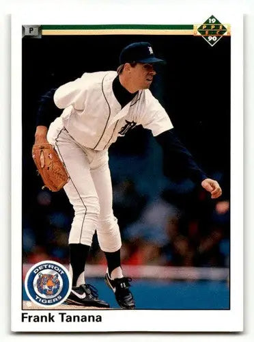 Vintage baseball card featuring Frank Tanana Detroit Tigers with original gloss