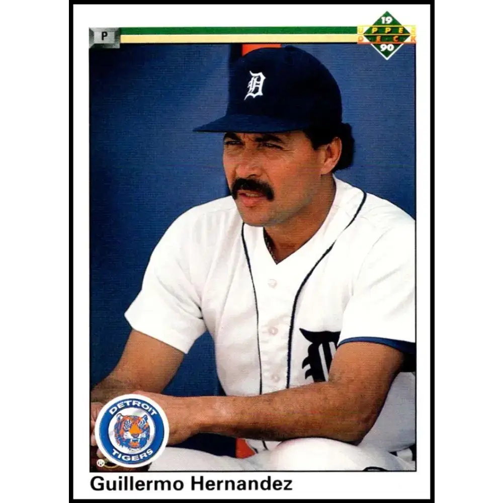 1990 Upper Deck #518 Guillermo Hernandez NM-MT Detroit Tigers Baseball Card - Baseball Card Single