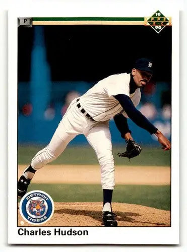 1990 Upper Deck Charles Hudson Detroit Tigers baseball card with original gloss