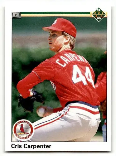 Original gloss 1990 Upper Deck Cris Carpenter baseball card St. Louis Cardinals