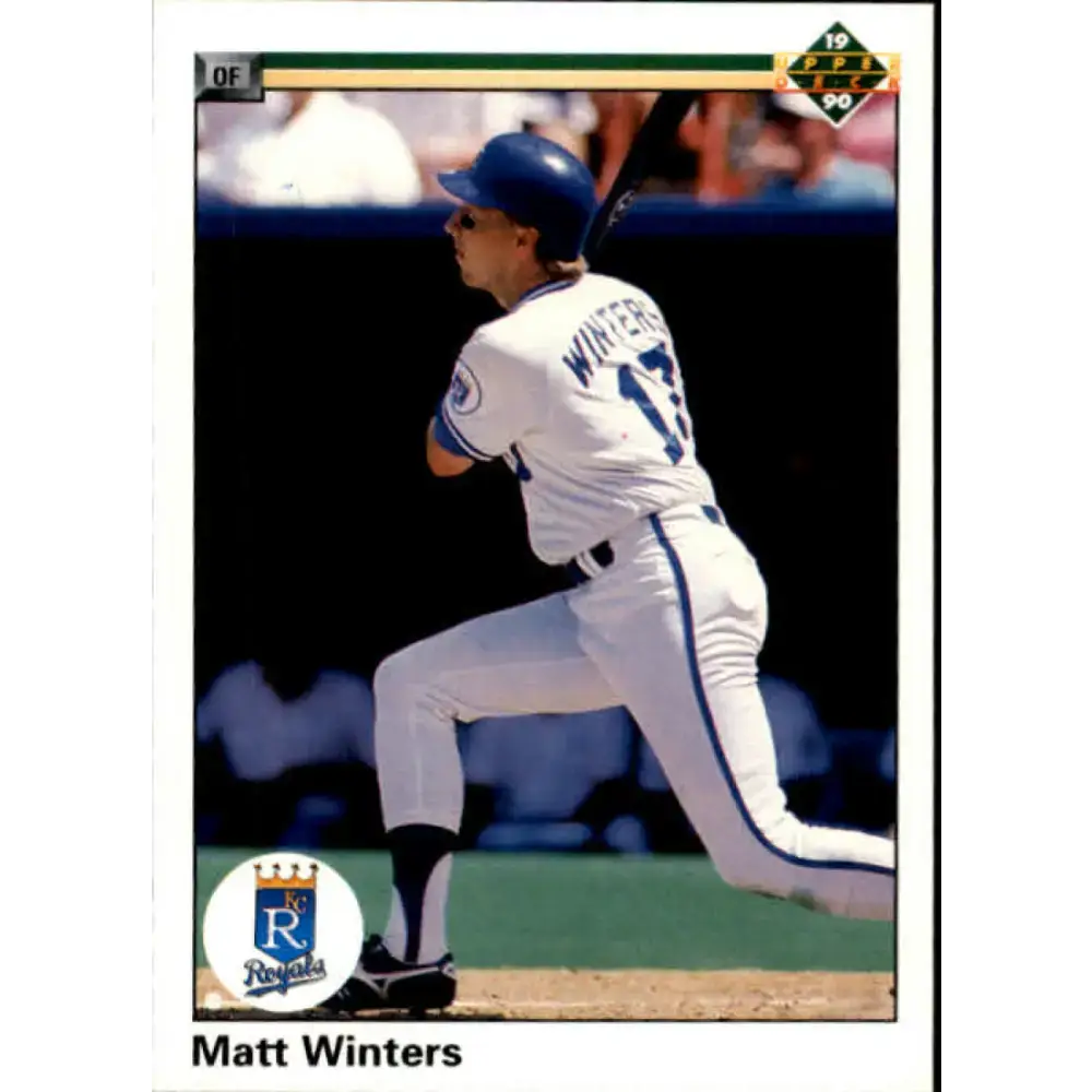 1990 Upper Deck #524 Matt Winters NM-MT RC Rookie Kansas City Royals Baseball Card - Baseball Card Single