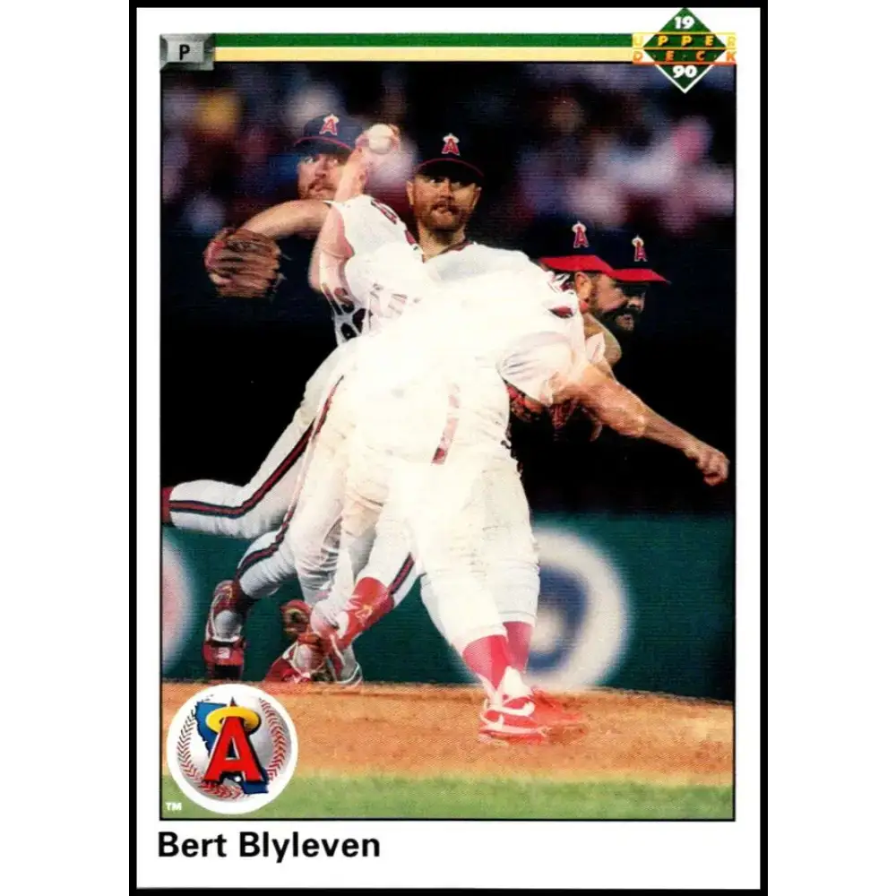 1990 Upper Deck #527 Bert Blyleven UER NM-MT California Angels Baseball Card - Baseball Card Single