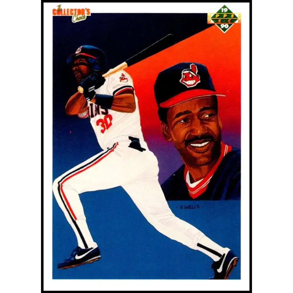1990 Upper Deck #53 Joe Carter TC NM-MT Cleveland Indians Baseball Card - Baseball Card Single