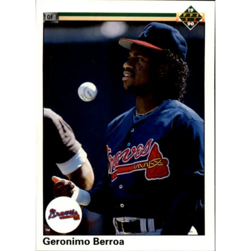 1990 Upper Deck #531 Geronimo Berroa NM-MT Atlanta Braves Baseball Card - Baseball Card Single