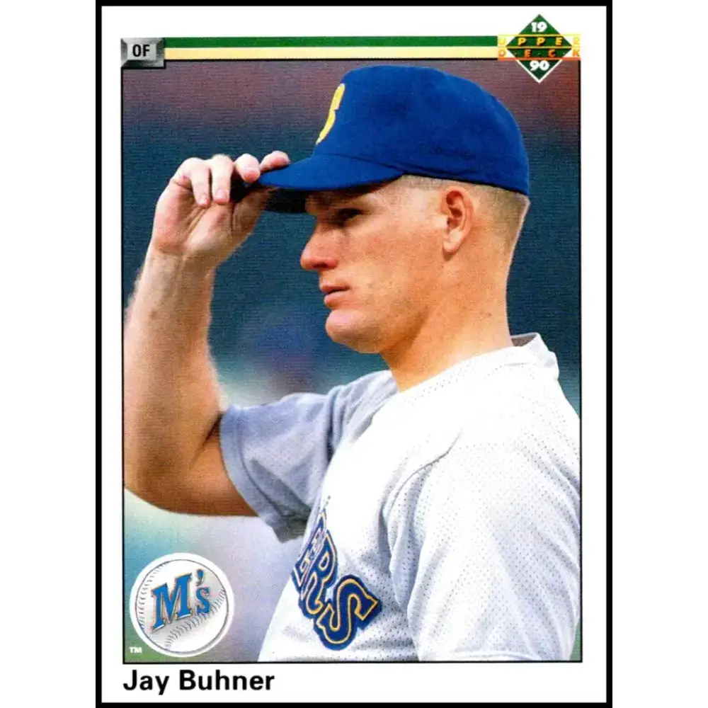 1990 Upper Deck #534 Jay Buhner NM-MT Seattle Mariners Baseball Card - Baseball Card Single