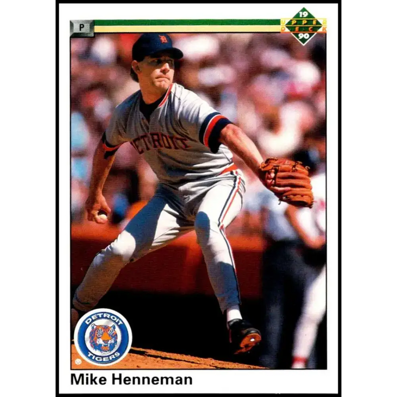 1990 Upper Deck #537 Mike Henneman NM-MT Detroit Tigers Baseball Card - Baseball Card Single