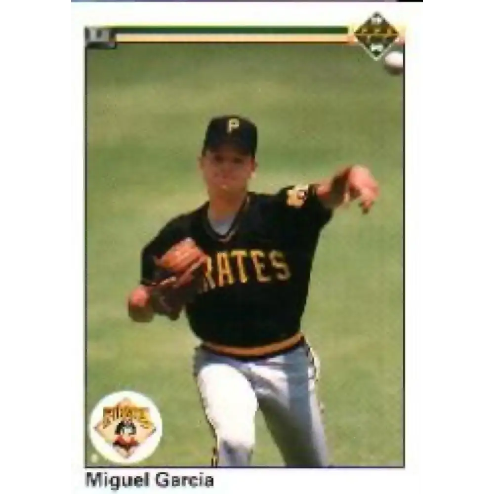 1990 Upper Deck #538 Miguel Garcia NM-MT Pittsburgh Pirates Baseball Card - Baseball Card Single