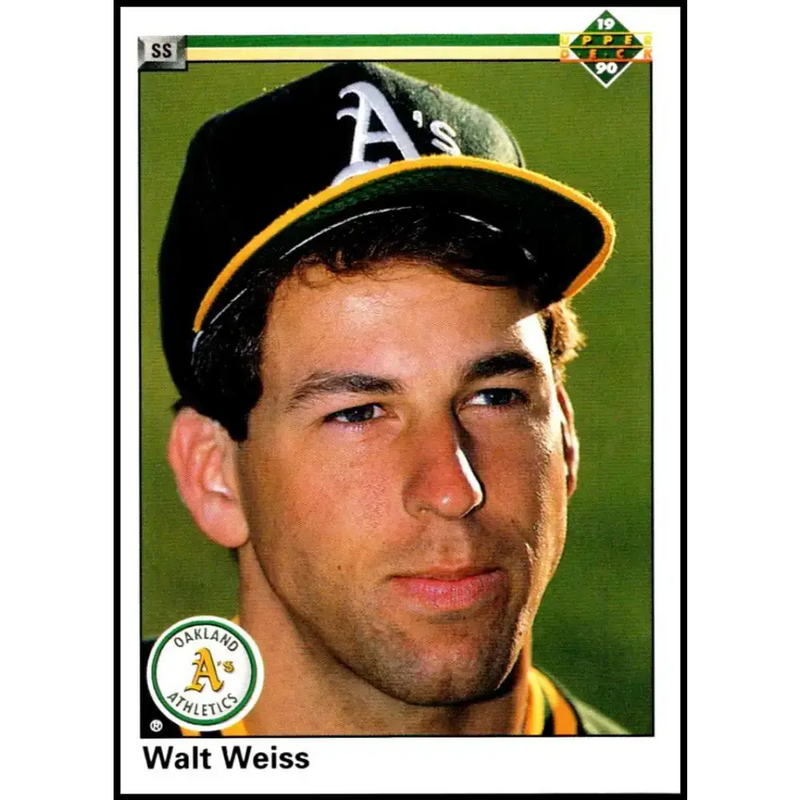1990 Upper Deck #542 Walt Weiss NM-MT Oakland Athletics Baseball Card - Baseball Card Single