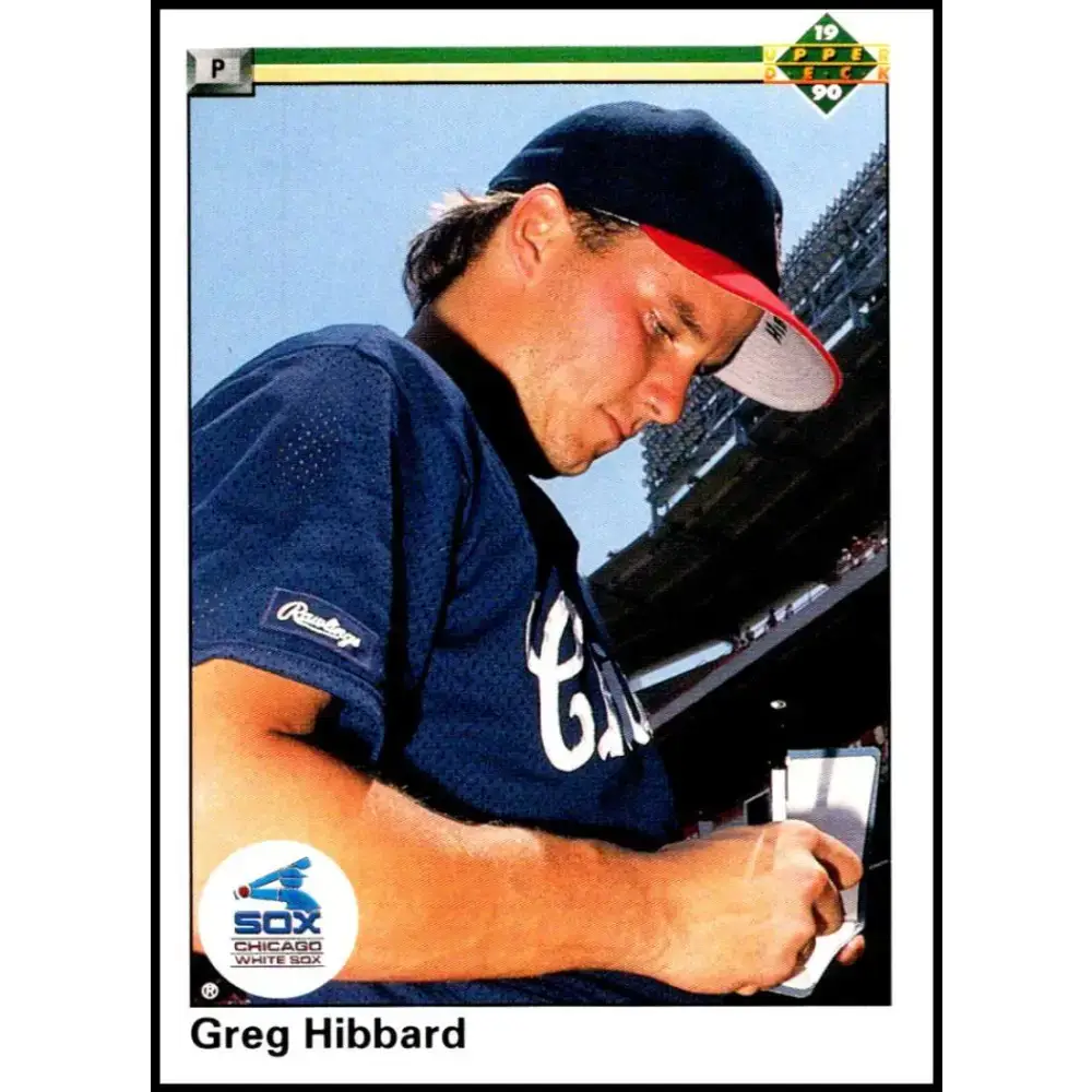 1990 Upper Deck #543 Greg Hibbard NM-MT RC Rookie Chicago White Sox Baseball Card - Baseball Card Single