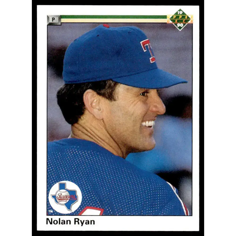 1990 Upper Deck #544 Nolan Ryan EX/NM Texas Rangers Baseball Card - Baseball Card Single