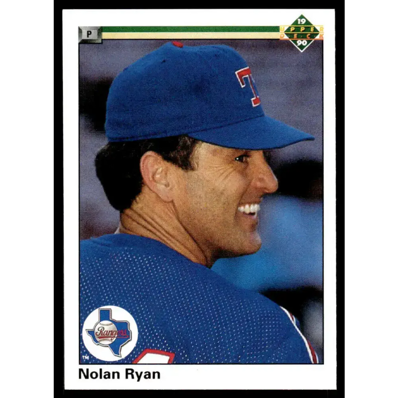1990 Upper Deck #544 Nolan Ryan EX/NM Texas Rangers Baseball Card - Baseball Card Single