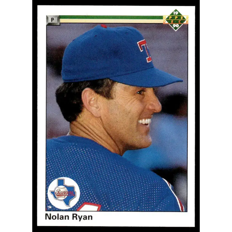 1990 Upper Deck #544 Nolan Ryan EX/NM Texas Rangers Baseball Card - Baseball Card Single