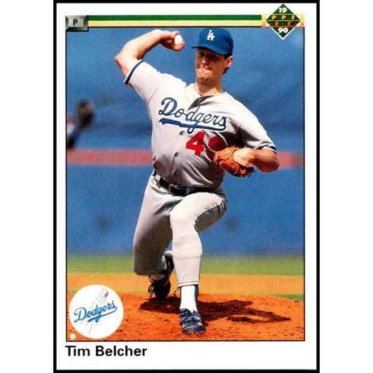 1990 Upper Deck #547 Tim Belcher NM-MT Los Angeles Dodgers Baseball Card - Baseball Card Single