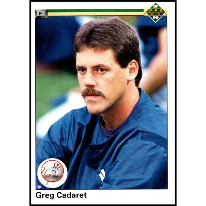 1990 Upper Deck #549 Greg Cadaret UER NM-MT New York Yankees Baseball Card - Baseball Card Single
