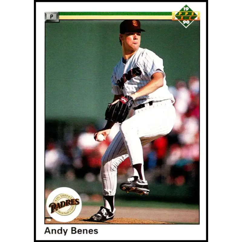 1990 Upper Deck #55 Andy Benes UER NM-MT San Diego Padres Baseball Card - Baseball Card Single