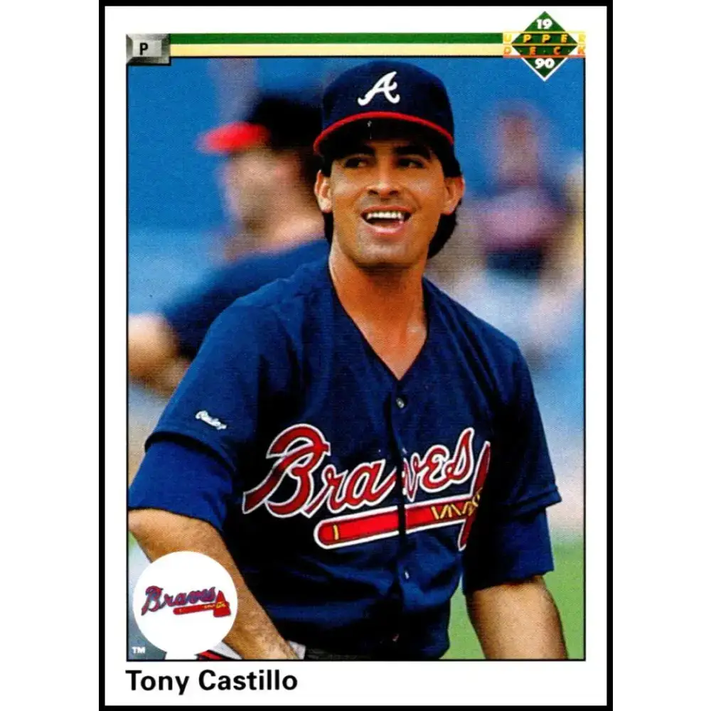 1990 Upper Deck #551 Tony Castillo NM-MT Atlanta Braves Baseball Card - Baseball Card Single