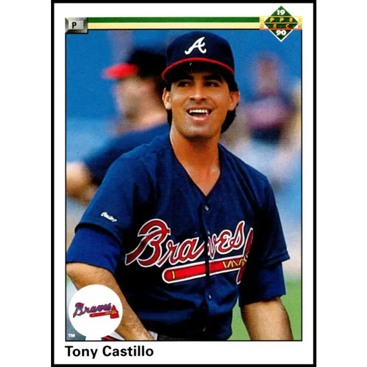 1990 Upper Deck #551 Tony Castillo NM-MT Atlanta Braves Baseball Card - Baseball Card Single