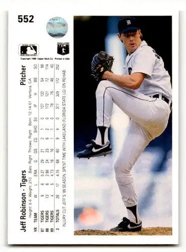 1990 Upper Deck #552 Jeff Robinson Detroit Tigers Baseball Cards EX/ ID:54141 - Baseball Card Single