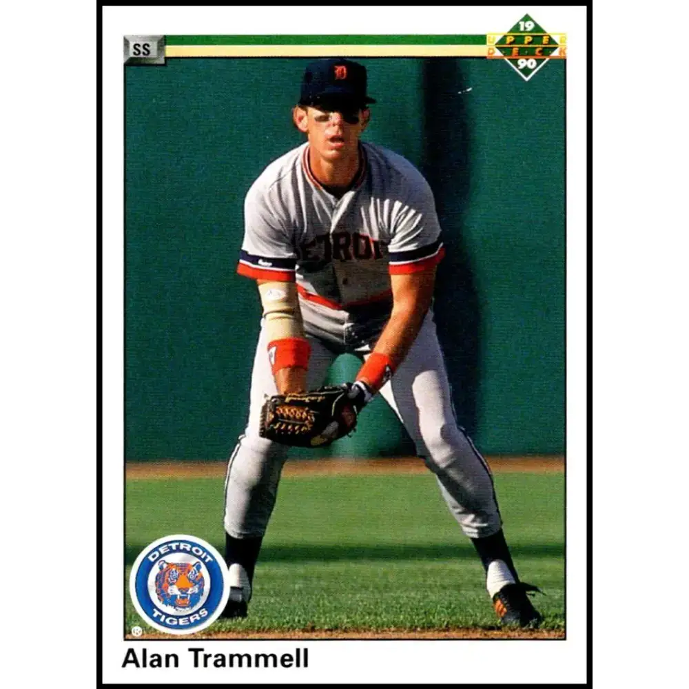 1990 Upper Deck #554 Alan Trammell NM-MT Detroit Tigers Baseball Card - Baseball Card Single
