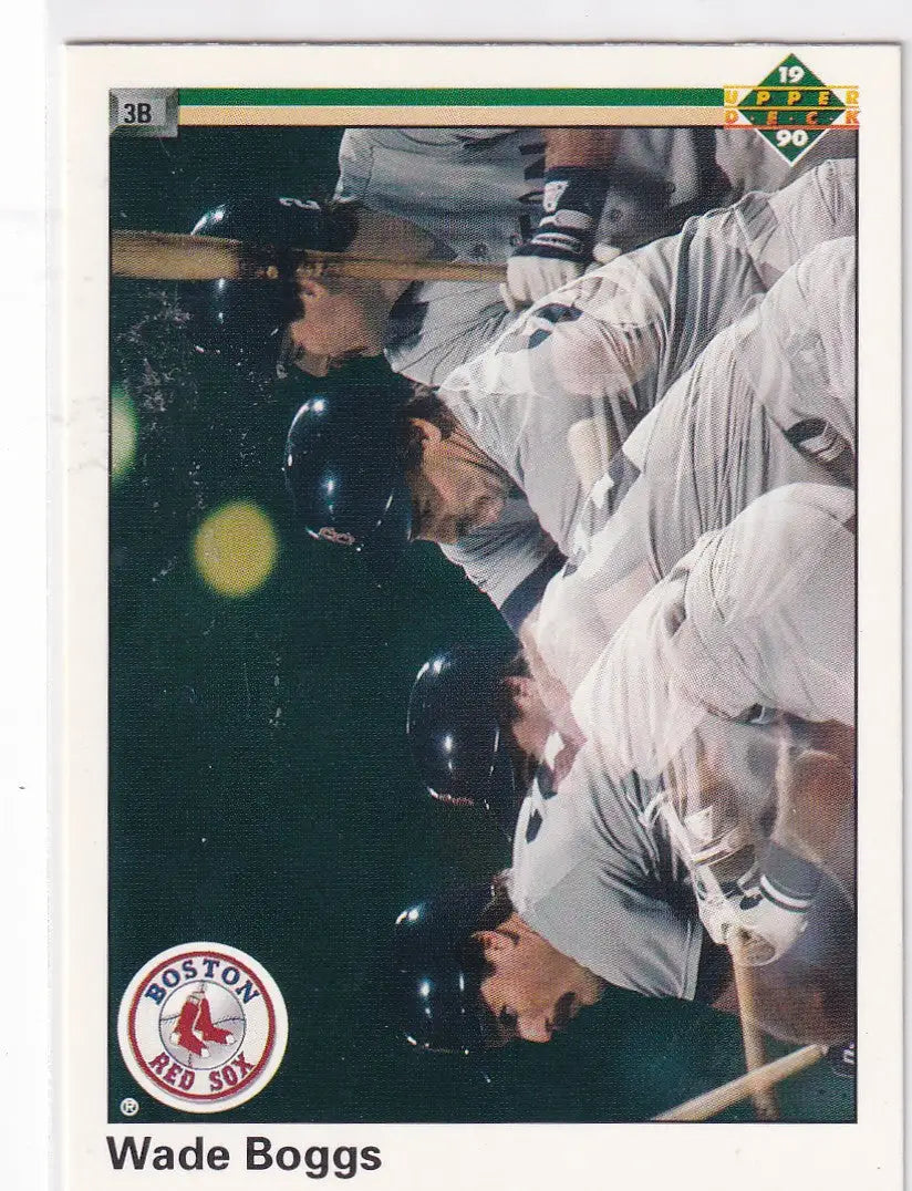 1990 UPPER DECK #555 WADE BOGGS- BOSTON RED SOX