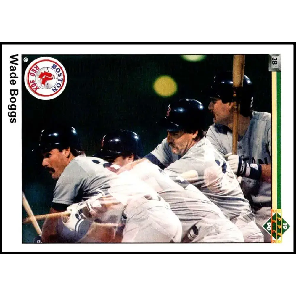 1990 Upper Deck #555 Wade Boggs NM-MT Boston Red Sox Baseball Card - Baseball Card Single