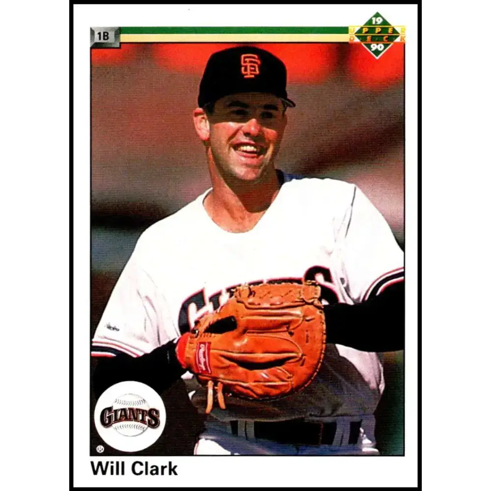 1990 Upper Deck #556 Will Clark NM-MT San Francisco Giants Baseball Card - Baseball Card Single