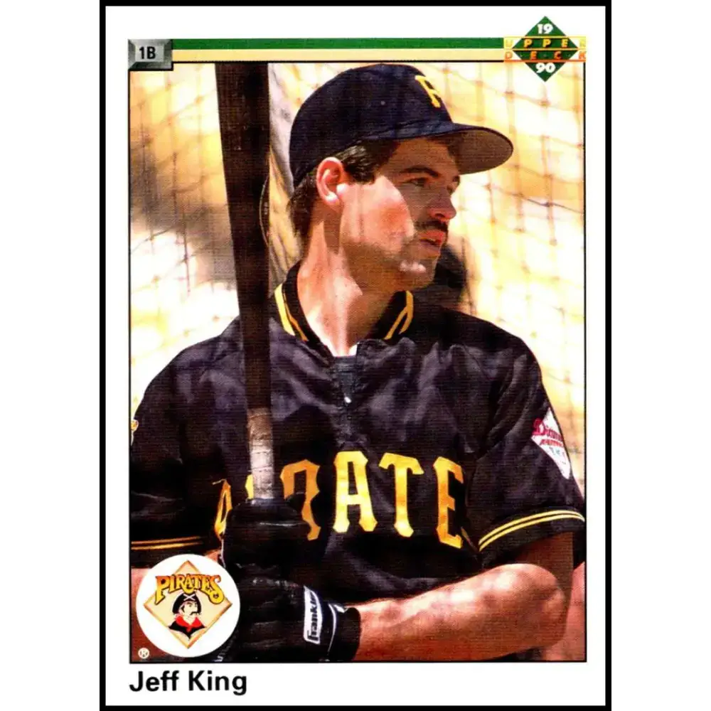 1990 Upper Deck #557 Jeff King NM-MT Pittsburgh Pirates Baseball Card - Baseball Card Single