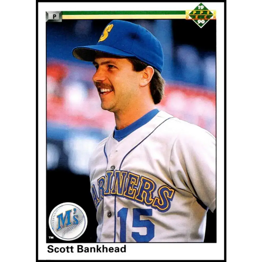 1990 Upper Deck #561 Scott Bankhead NM-MT Seattle Mariners Baseball Card - Baseball Card Single