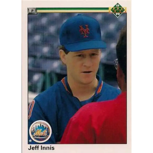 1990 Upper Deck #562b Jeff Innis COR NM-MT RC Rookie New York Mets Baseball Card - Baseball Card Single