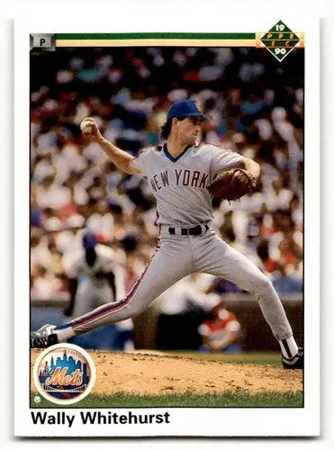 1989-90 Upper Deck Wally Whitehurst Mets baseball card from the Mets baseball cards collection