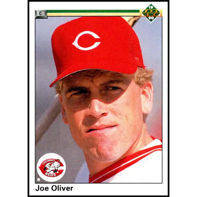 1990 Upper Deck #568 Joe Oliver NM-MT Cincinnati Reds Baseball Card - Baseball Card Single