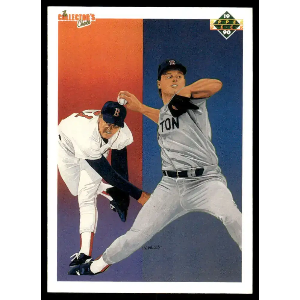 1990 Upper Deck #57 Roger Clemens EX/NM Boston Red Sox Baseball Card - Baseball Card Single