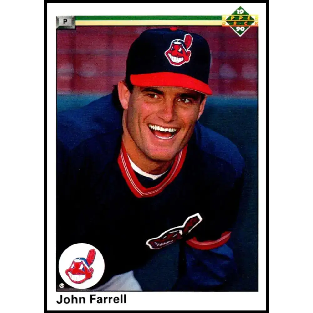 1990 Upper Deck #570 John Farrell UER NM-MT Cleveland Indians Baseball Card - Baseball Card Single