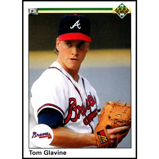 1990 Upper Deck #571 Tom Glavine NM-MT Atlanta Braves Baseball Card - Baseball Card Single