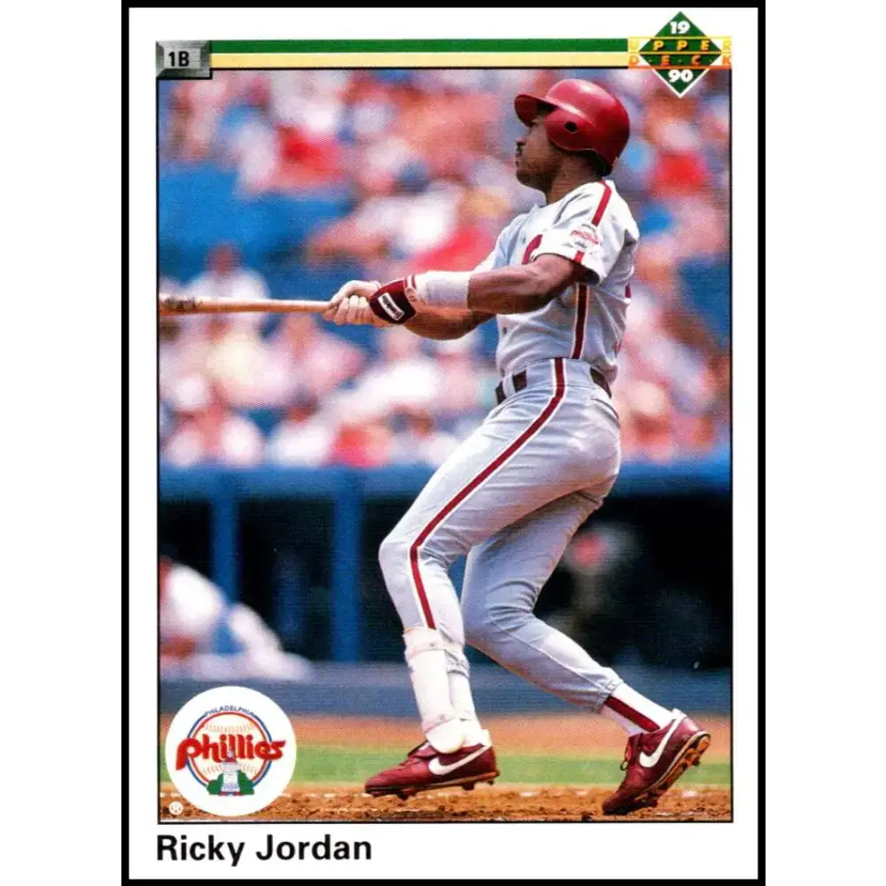 1990 Upper Deck #576 Ricky Jordan NM-MT Philadelphia Phillies Baseball Card - Baseball Card Single