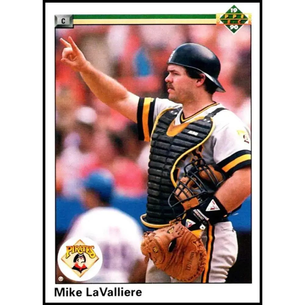 1990 Upper Deck #578 Mike LaValliere NM-MT Pittsburgh Pirates Baseball Card - Baseball Card Single
