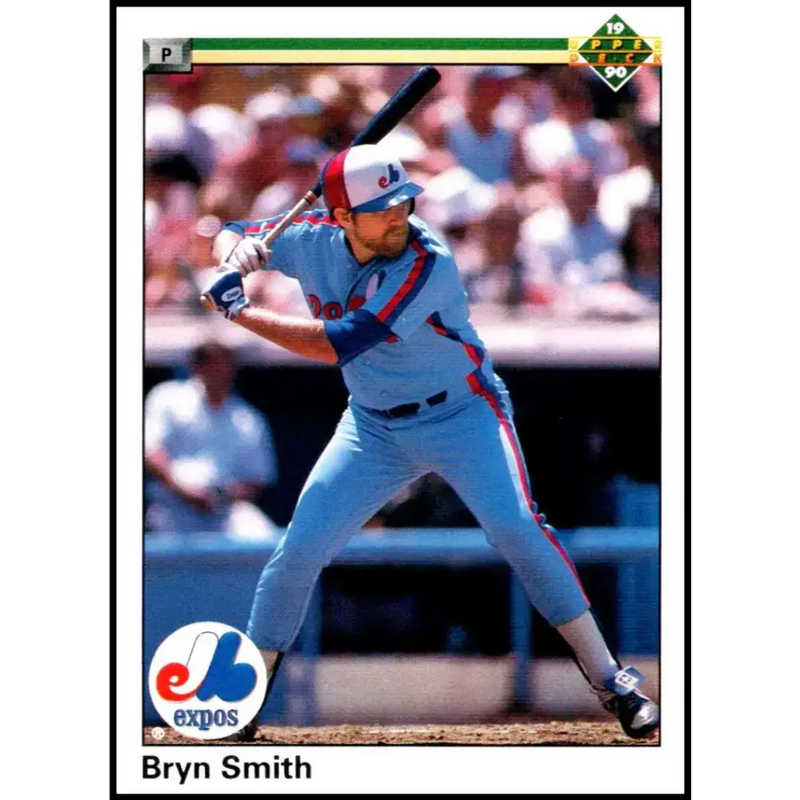 1990 Upper Deck #579 Bryn Smith NM-MT Montreal Expos Baseball Card - Baseball Card Single