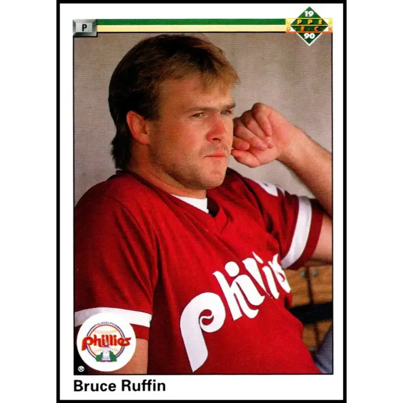 1990 Upper Deck #580 Bruce Ruffin NM-MT Philadelphia Phillies Baseball Card - Baseball Card Single