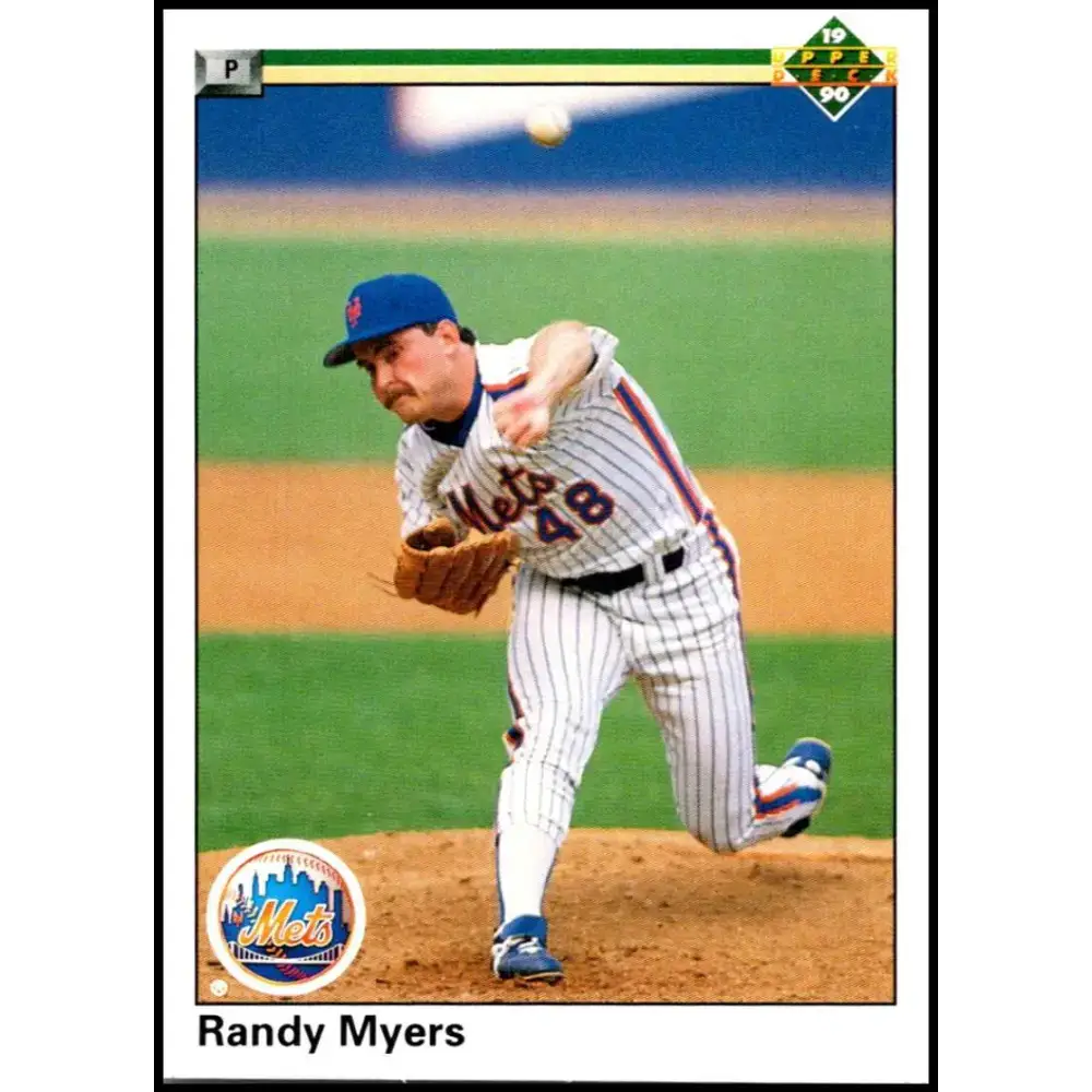 1990 Upper Deck #581 Randy Myers NM-MT New York Mets Baseball Card - Baseball Card Single