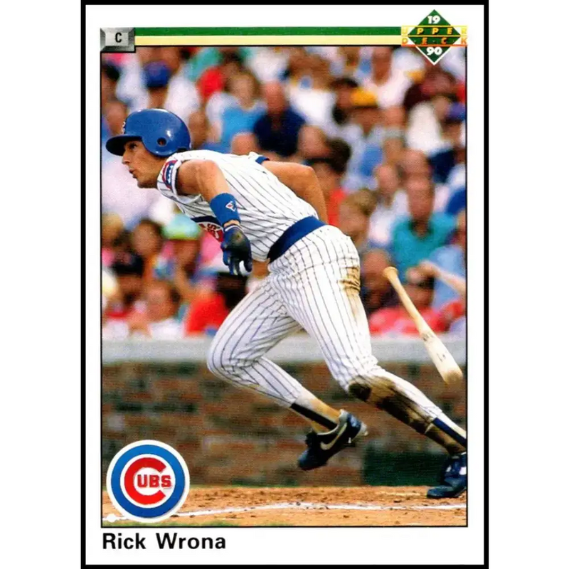 1990 Upper Deck #582 Rick Wrona NM-MT Chicago Cubs Baseball Card - Baseball Card Single