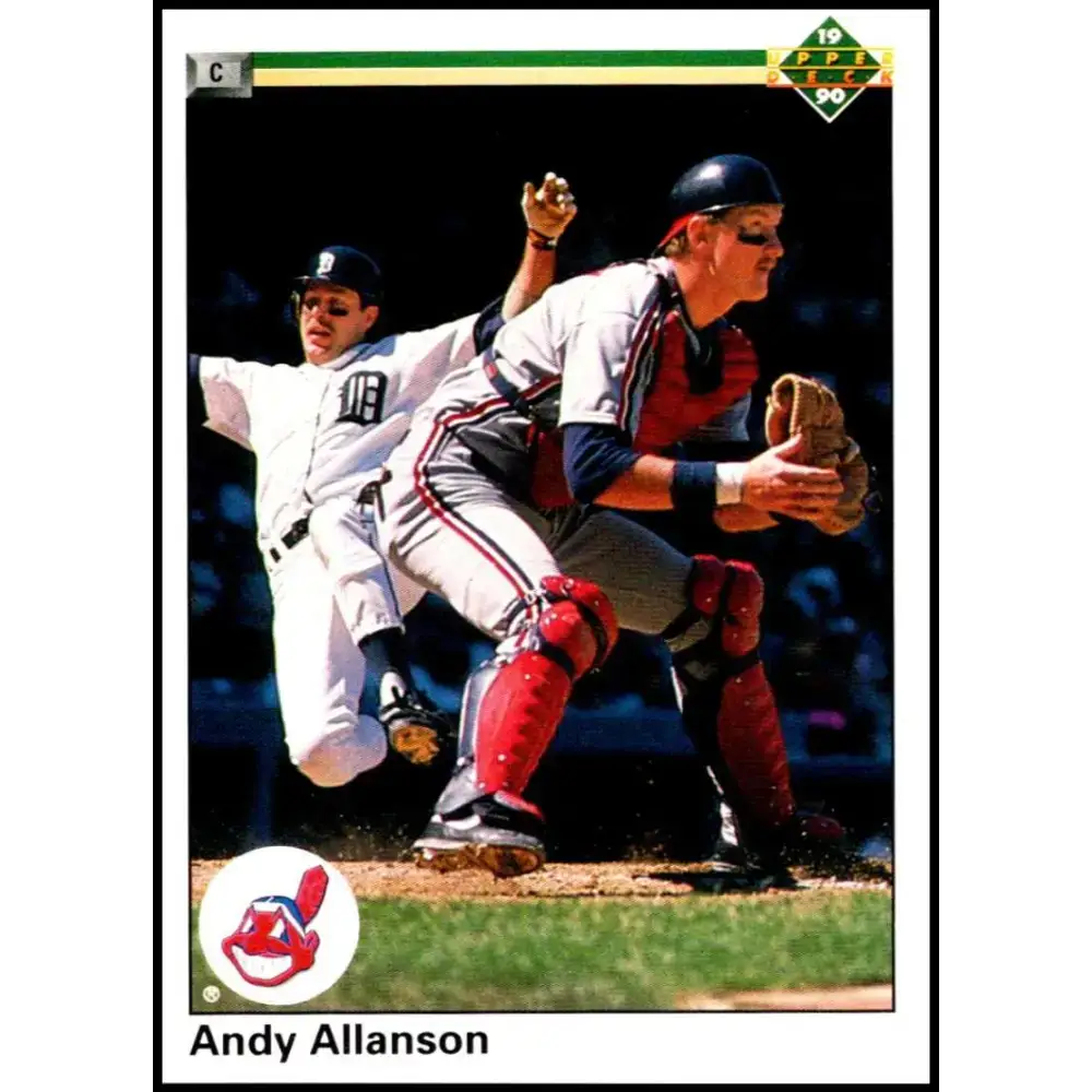 1990 Upper Deck #590 Andy Allanson NM-MT Cleveland Indians Baseball Card - Baseball Card Single