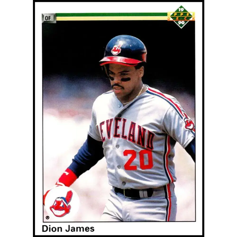 1990 Upper Deck #591 Dion James NM-MT Cleveland Indians Baseball Card - Baseball Card Single