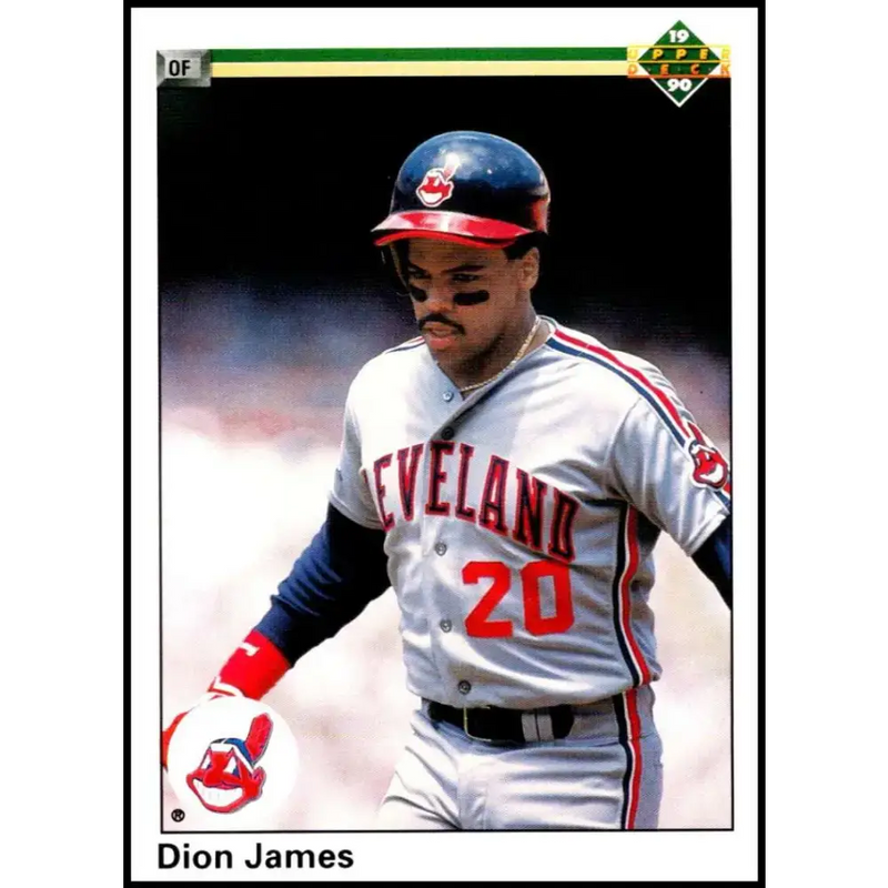 1990 Upper Deck #591 Dion James NM-MT Cleveland Indians Baseball Card - Baseball Card Single
