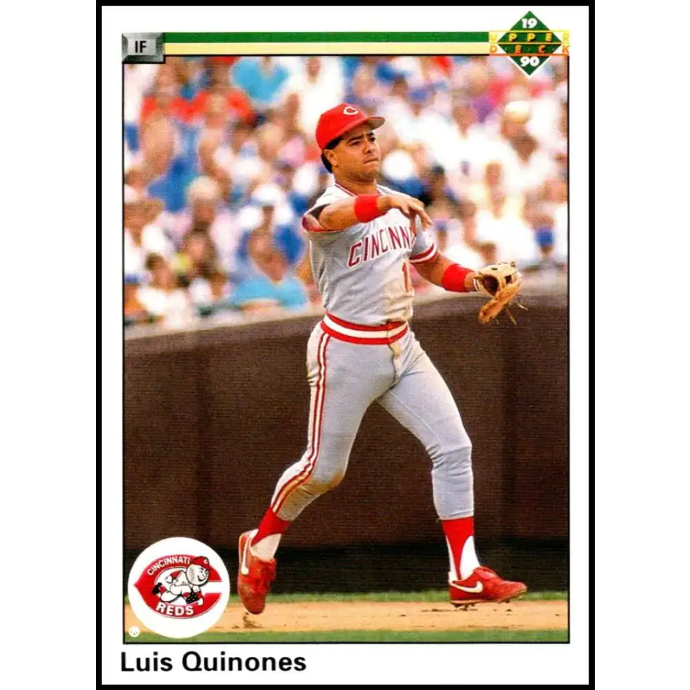 1990 Upper Deck #593 Luis Quinones NM-MT Cincinnati Reds Baseball Card - Baseball Card Single