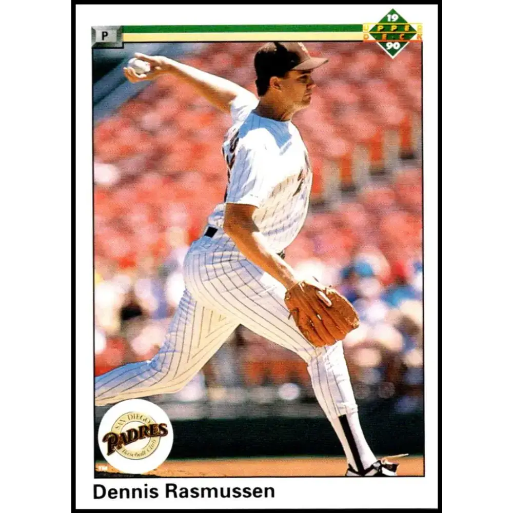 1990 Upper Deck #594 Dennis Rasmussen NM-MT San Diego Padres Baseball Card - Baseball Card Single