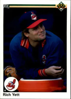 1990 Upper Deck #595 Rich Yett NM-MT Indians - Baseball Card Single