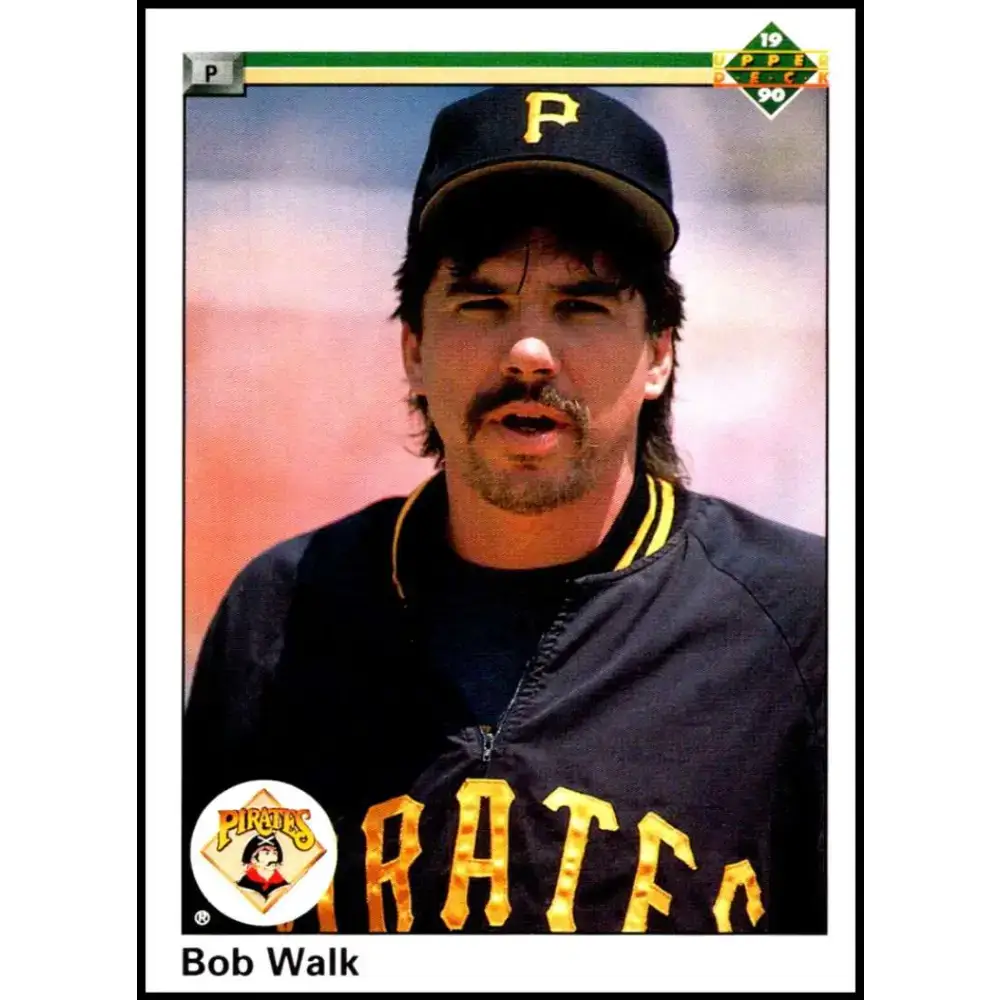 1990 Upper Deck #596 Bob Walk NM-MT Pittsburgh Pirates Baseball Card - Baseball Card Single