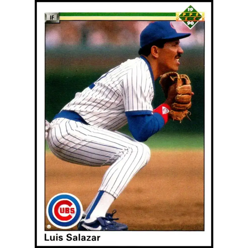 1990 Upper Deck #6 Luis Salazar NM-MT Chicago Cubs Baseball Card - Baseball Card Single